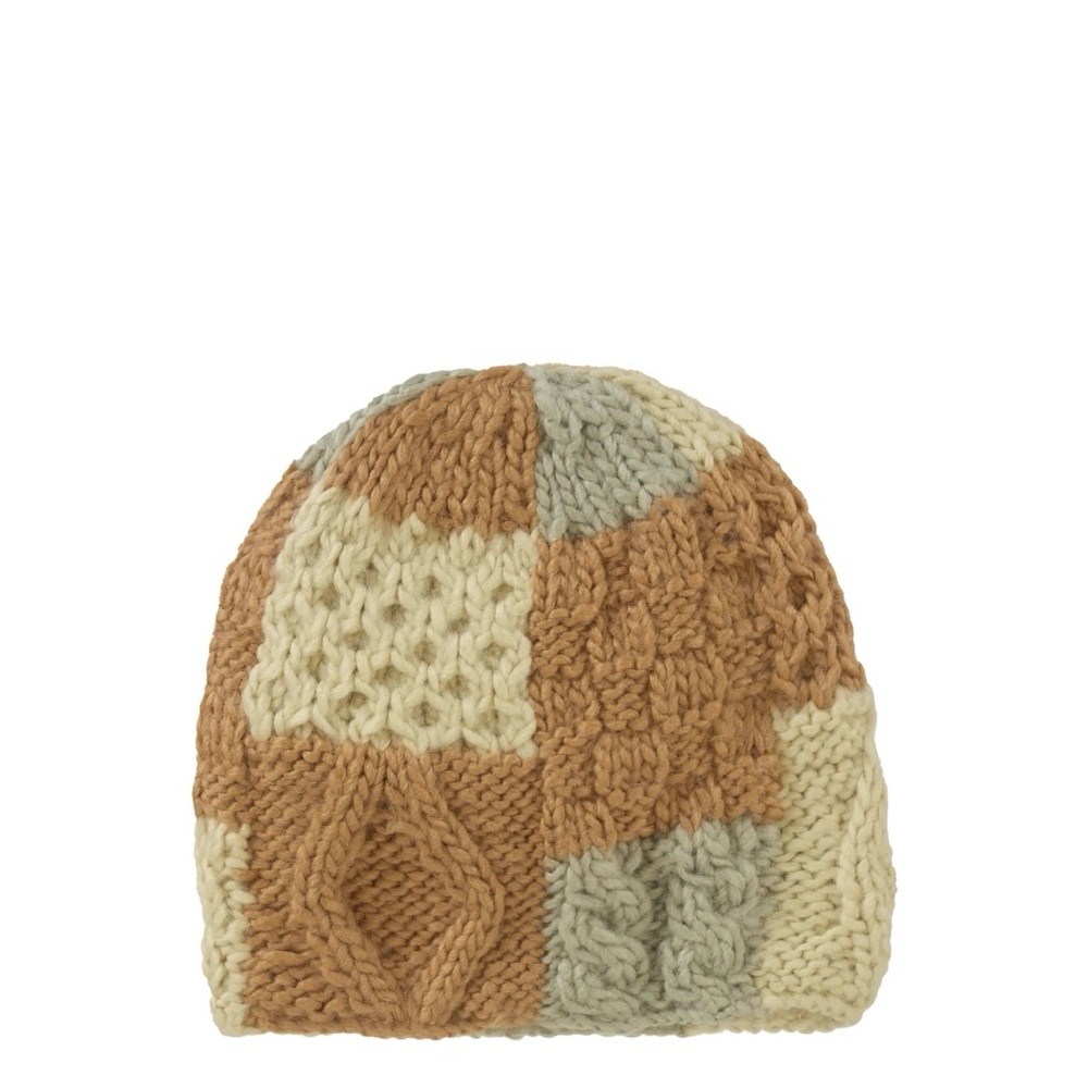 Supreme Block Knit Beanie- Tan - Picture 5 of 6